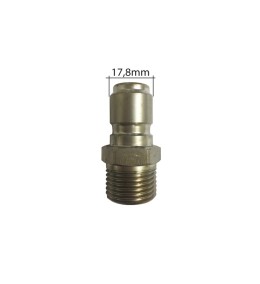 ENCHUFE RAPIDO A BOLAS 50 LTS 280 BAR 1/2" M INOX